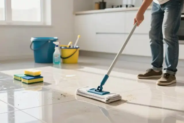 Mycie płytek po remoncie: jak usunąć brud i smugi bez ryzyka?