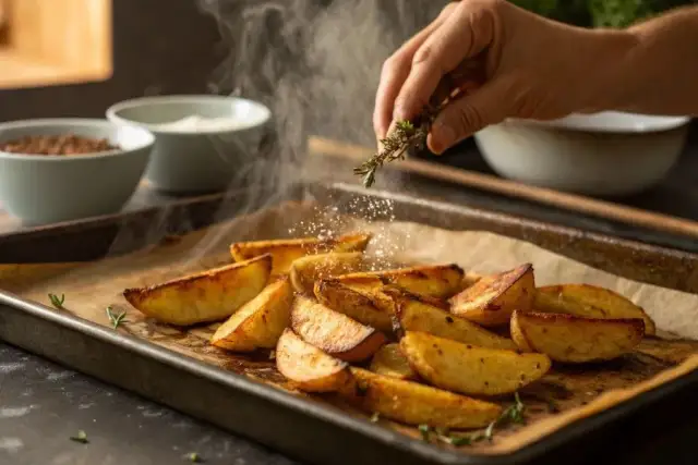 Frytki z piekarnika: Czas, temperatura i sekret chrupkości!