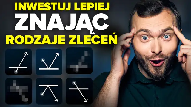 Inwestuj lepiej, znając rodzaje zleceń na giełdzie. Wykresy i zdziwiony mężczyzna.
