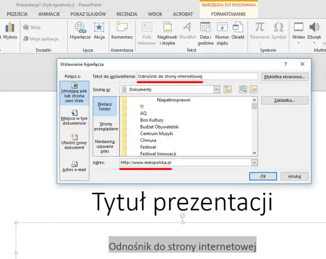 Jak dodać hiperłącza w PowerPoint: kompletna instrukcja krok po kroku