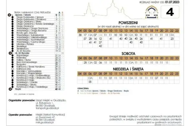 MZK Grudziądz: Rozkład jazdy i bilety planuj podróż bez stresu!