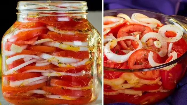 Pomidory z cebulą w słoiku do grilla – szybki przepis na smakowity dodatek