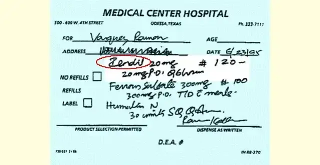 La verdad sobre fotos e imágenes por mala prescripción de recetas de medicamentos