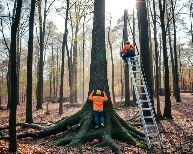 Jak ścinać drzewo żeby nie spadło na budynek i uniknąć szkód