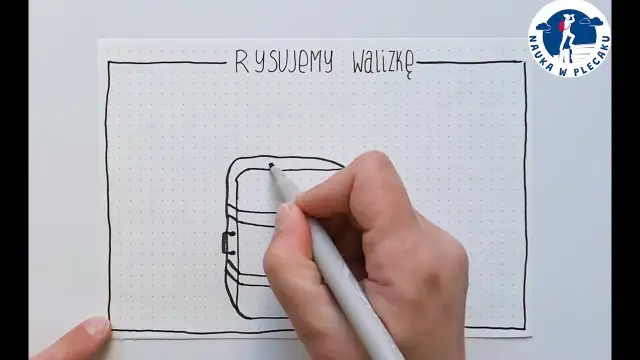 Proste sposoby na to, jak narysować walizkę krok po kroku