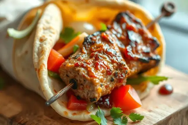 Kebab w tortilli: Ile kalorii ma Twój posiłek i jak go odchudzić?