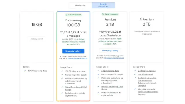 Google One: Więcej niż Dysk? Co to jest, cennik, AI i korzyści