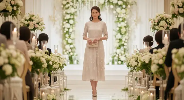 Jaka sukienka na ślub cywilny jako gość, by nie przyćmić panny młodej?