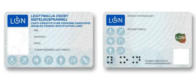 Co oznaczają piktogramy na legitymacji osoby niepełnosprawnej i ich znaczenie