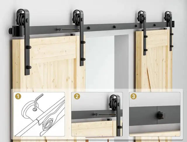 Zrób to sam! Drzwi stajenne barn door z systemem przesuwnym
