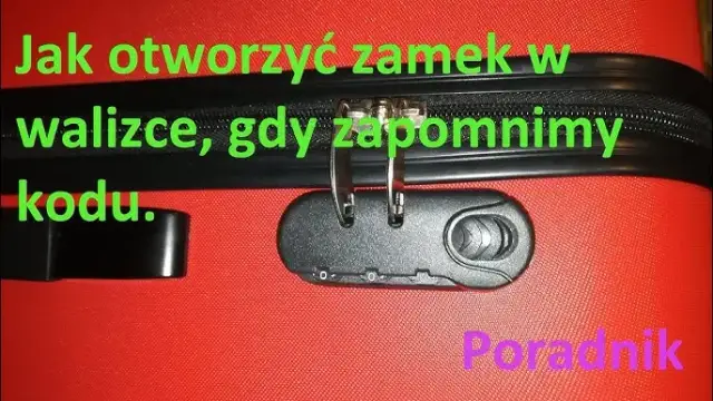 Otwórz zatrzaśniętą walizkę: Szybki poradnik krok po kroku
