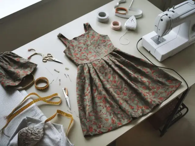 Prosta sukienka odcinana pod biustem – krok po kroku dla każdej krawcowej