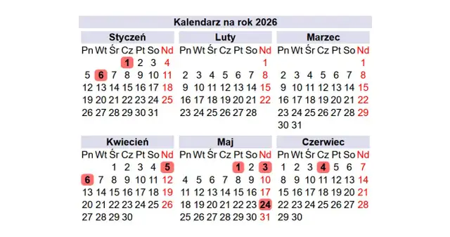 Wakacje 2026 już 27 czerwca! Sprawdź pełny kalendarz dni wolnych
