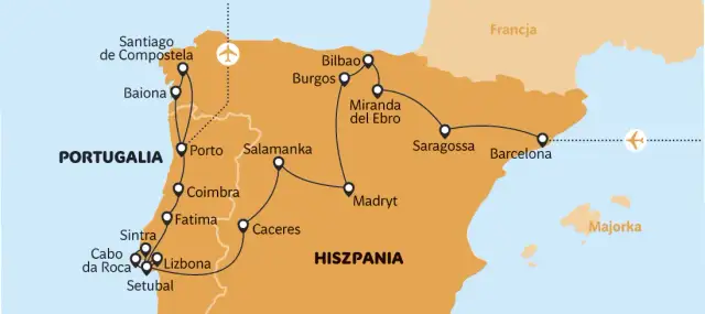 Ile się jedzie autokarem do Hiszpanii? Czas podróży i porady