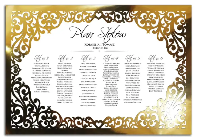 Jak zrobić plan stołów na lustrze - krok po kroku bez błędów