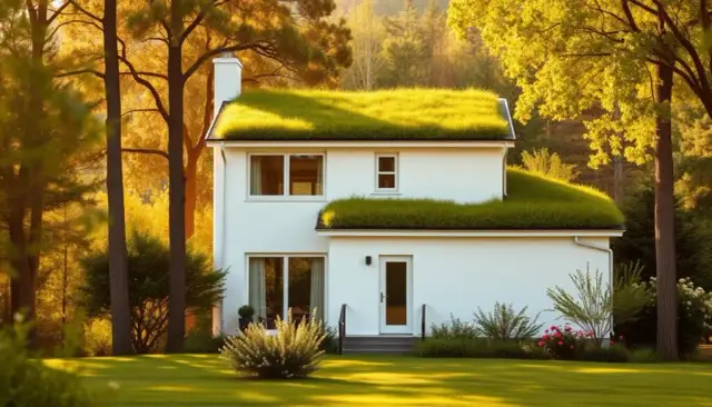 Jaką elewację wybrać do domu z zielonym dachem, aby zachwycał?