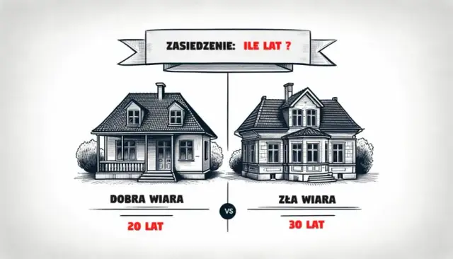 Zasiedzenie nieruchomości: 20 czy 30 lat? Sprawdź, ile potrzebujesz!