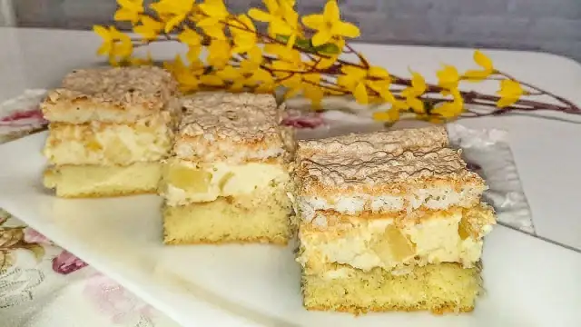 Pyszne ciasto kokosowo-ananasowe z kremem – prosty przepis krok po kroku