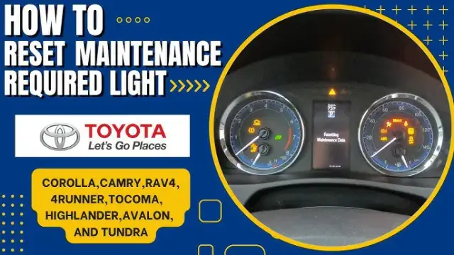 Toyota Oil Maintenance Required: Resetuj sam! Poradnik krok po kroku