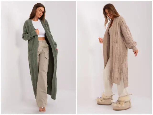 Długi kardigan: Stylizacje i porady jak nosić sweter jak płaszcz