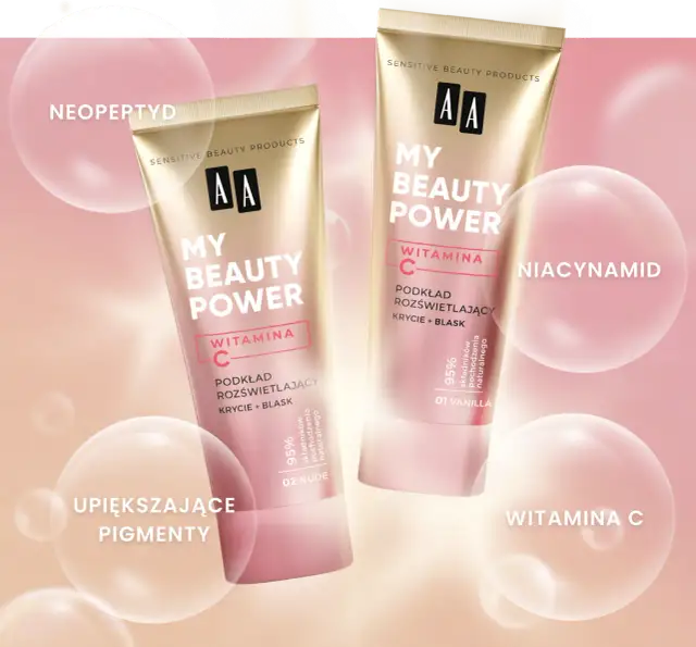 Podkład AA rozświetlający - naturalny blask i pielęgnacja skóry