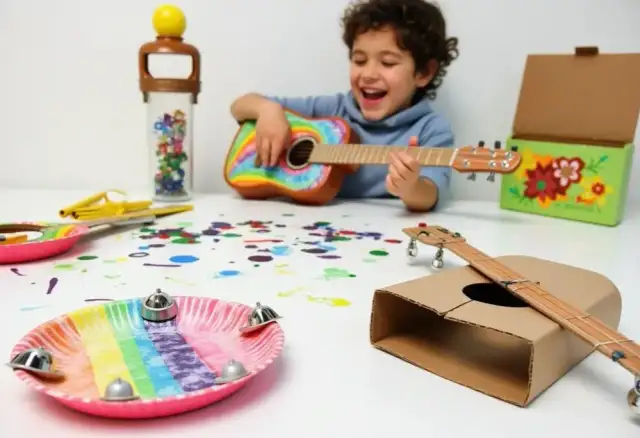 Gitara z butelki DIY: prosty poradnik krok po kroku dla dzieci