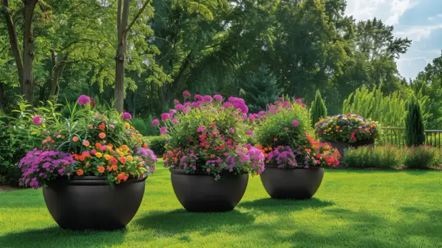 Duże okrągłe donice plastikowe: Jak wybrać najlepsze do przestronnego ogrodu?