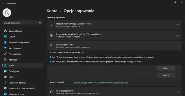 Jak wyłączyć PIN w Windows 11 i poprawić bezpieczeństwo logowania