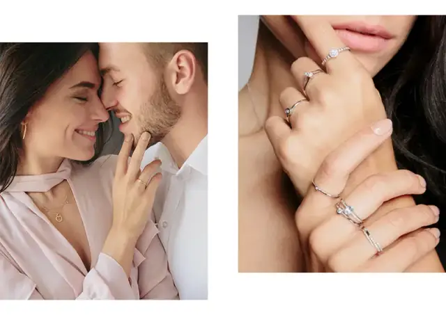 Jak dobrać obrączkę do pierścionka zaręczynowego z białego złota