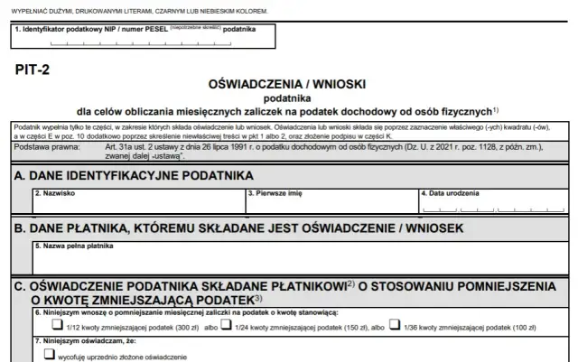 Co jeśli nie złożę PIT-2? Skutki braku deklaracji podatkowej