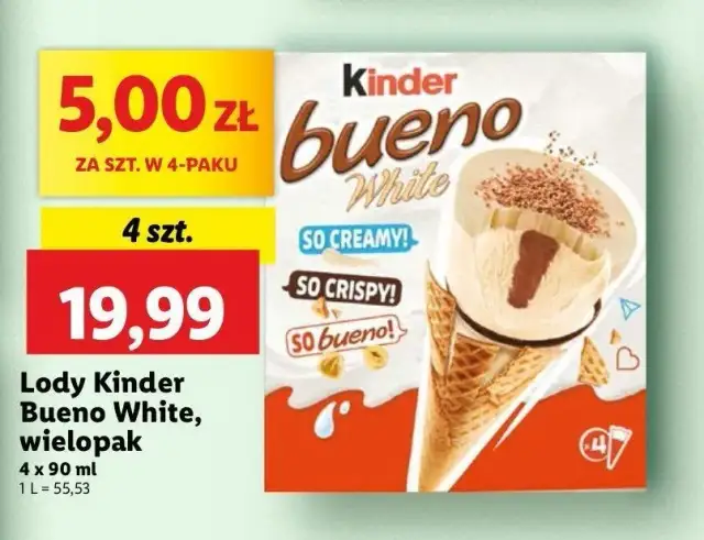 Gdzie kupić lody Kinder Bueno? Sprawdź dostępność w sklepach