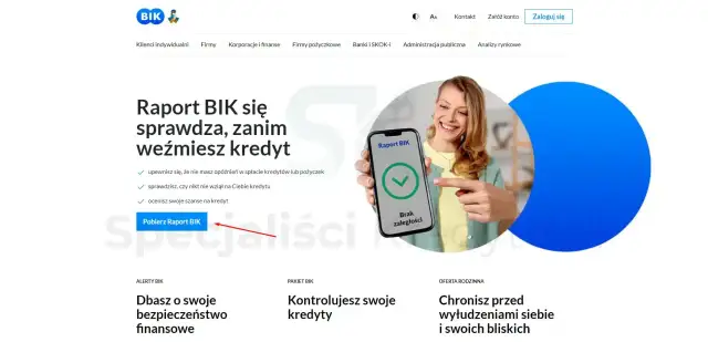 Raport BIK co zawiera: sprawdź, czy nie masz opóźnień, nikt nie wziął na Ciebie kredytu i oceń swoje szanse. Pobierz raport BIK.