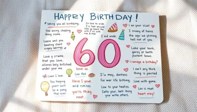 Idealne życzenia na 60 urodziny? Znajdź tekst dla każdego!