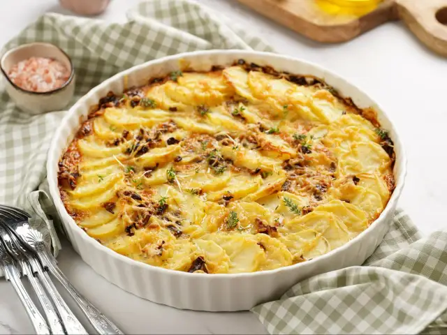 Idealna zapiekanka z ziemniaków, jajek i cebuli? Sprawdź przepis!