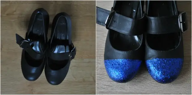 Jakim klejem przykleić brokat do butów, aby efekt był trwały?