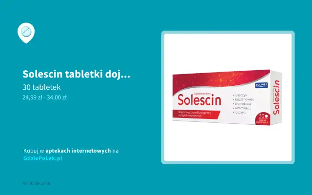 Solescin bez recepty? Wszystko, co musisz wiedzieć przed zakupem