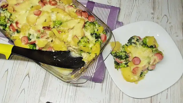 Zapiekanka z ziemniakami i brokułami - prosty przepis na smakowitość
