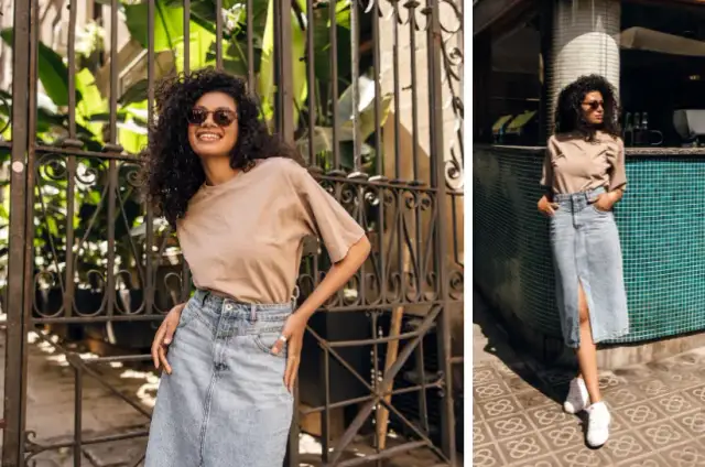 Jeansowa spódnica: Jak dobrać bluzkę i wyglądać modnie?