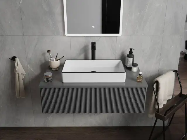 Umywalka wysoka: Jakie wysokie umywalki nablatowe są najwygodniejsze?