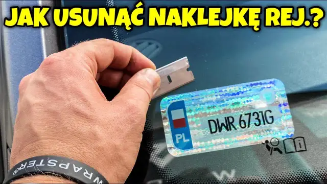 Jak usunąć naklejkę rejestracyjną z samochodu bez uszkodzeń szyby