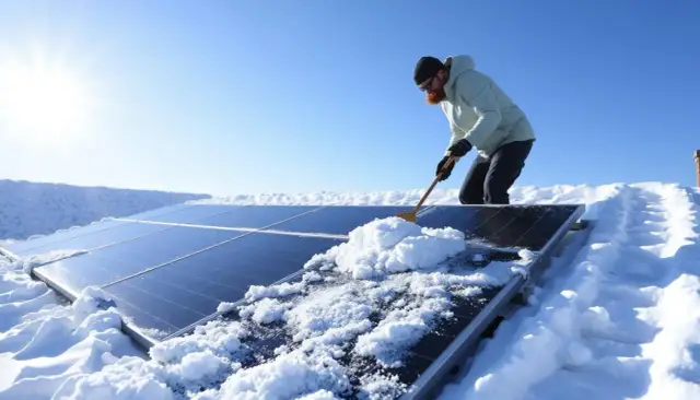 Skuteczne metody, jak czyścić panele ze śniegu bez ich uszkodzenia