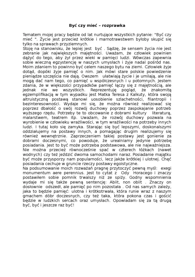 Mieć czy być w literaturze: przykłady do rozprawki, które zmienią twoje argumenty