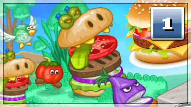 Szalone gry Papa Louie: Inwazja niebezpiecznych hamburgerów w akcji!