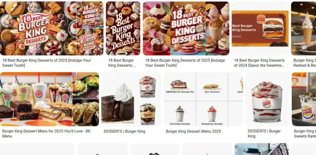 Burger King Dessert: Guida Completa ai Dolci + Prezzi