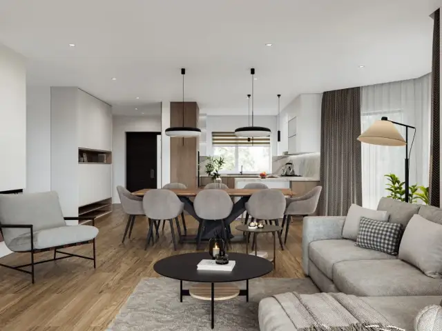 Biało-szary salon: Jakie dodatki? Stwórz przytulne, stylowe wnętrze