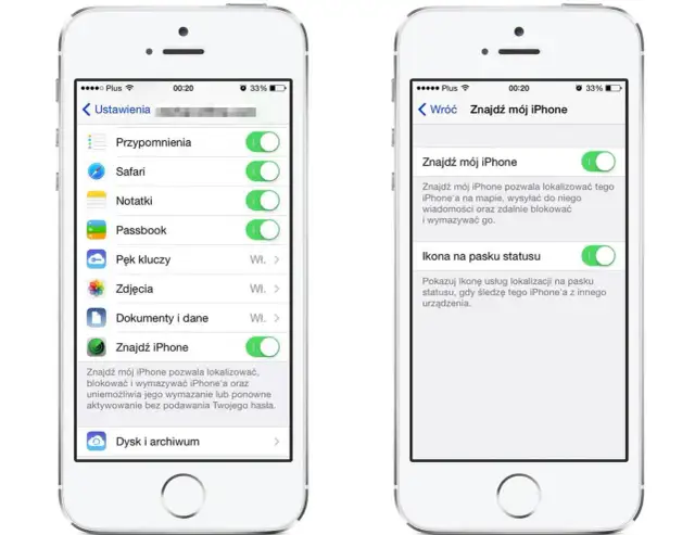 Ustawienia iPhone'a: jak zablokować iPhone'a przez funkcję "Znajdź mój iPhone".