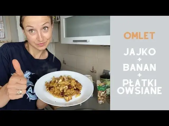 Omlet z bananem i płatkami owsianymi jest sposobem na śniadanie?