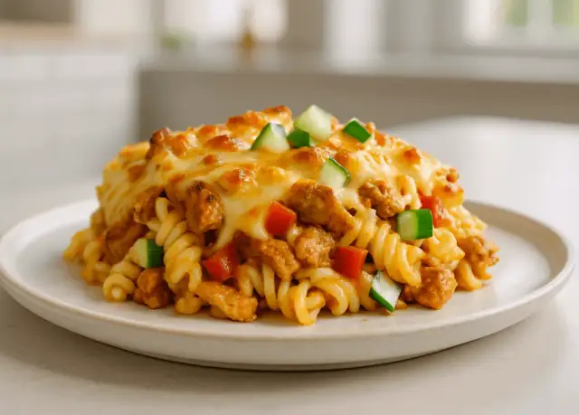 Zapiekanka gyros z makaronem: przepis na sycący obiad, który zachwyca!