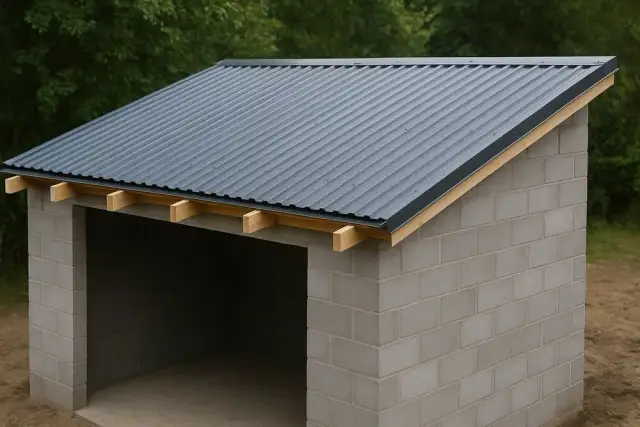 Jak zbudować trwały dach na garaż z płyt betonowych - krok po kroku