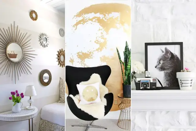 Co na pustą ścianę w salonie: 15 inspirujących pomysłów na dekoracje